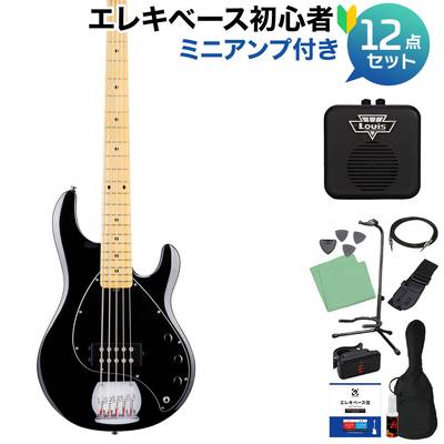 STERLING by Musicman STINGRAY RAY5 BK 5弦ベース初心者12点セット 【ミニアンプ付】 アクティブ スターリン 