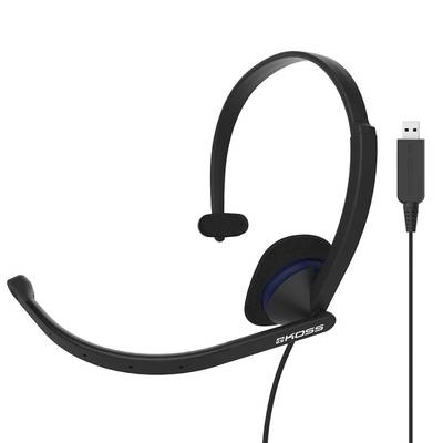 KOSS CS195-USB ヘッドセット 片耳 [ リモート/ テレワーク/ オンライン授業] 【コス】