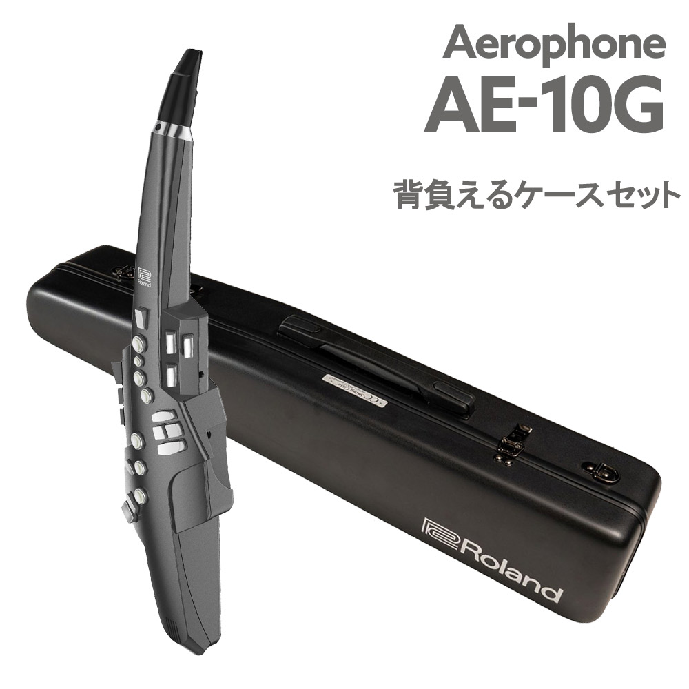 Roland Aerophone AE-10G エアロフォン専用 CCシャイニーケース (パウダーブラック) 付属セット ウインドシンセサイザー 【ローランド】