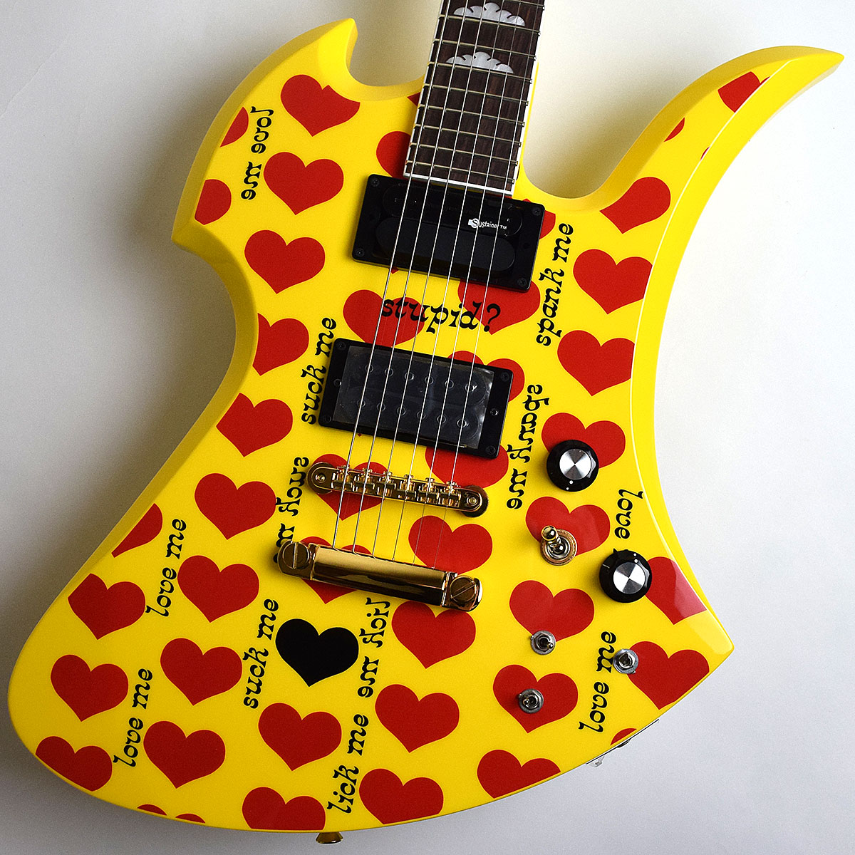 Burny Mg 165s Hy X Japan Hide Model Yellow Heart 国産ハイグレードモデル バーニー イエローハート エレキギター 未展示品 島村楽器オンラインストア