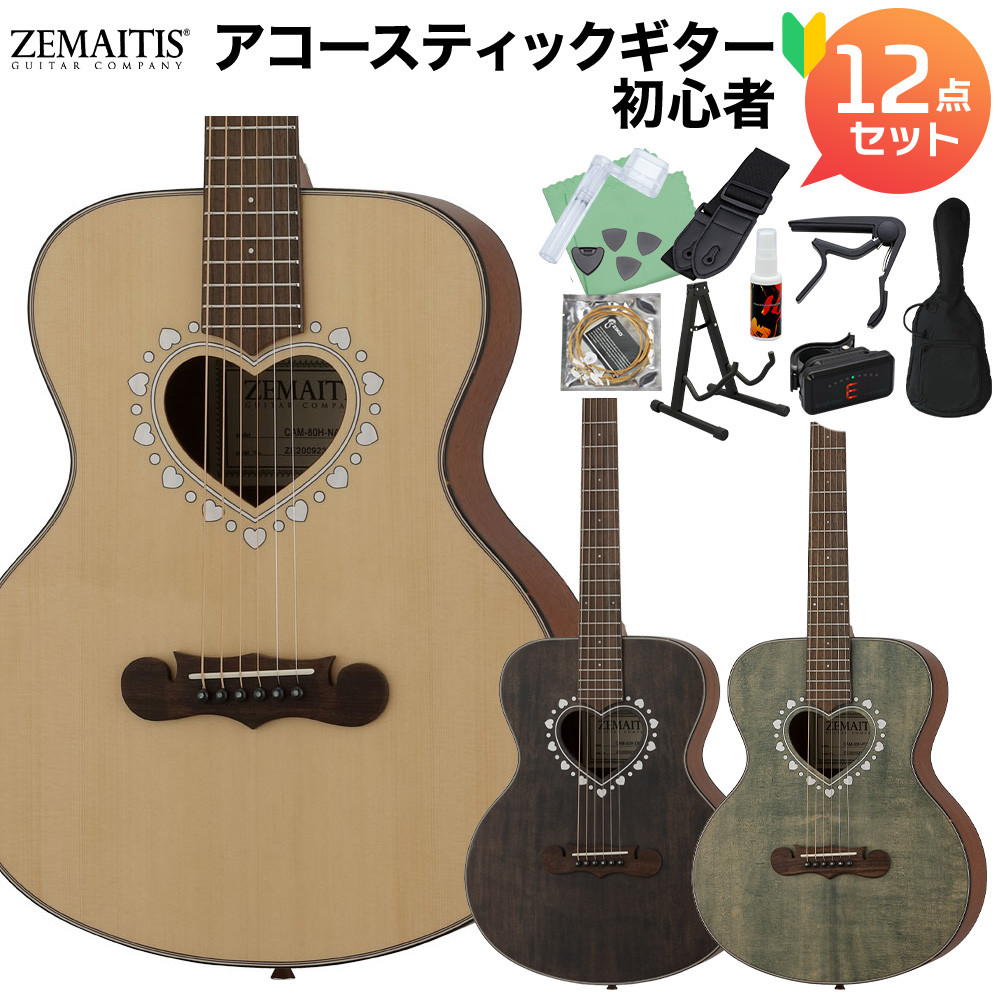 ZEMAITIS CAM-80H W/C アコースティックギター初心者12点セット ミニ