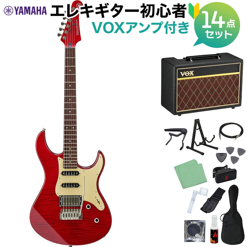 新色】 YAMAHA PACIFICA612VIIFMX Fired Red エレキギター 初心者14点