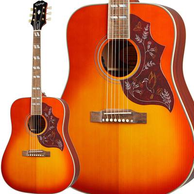 【オール単板】 Epiphone Hummingbird Aged Cherry Sunburst Gloss アコースティックギター エピフォン ハミングバード