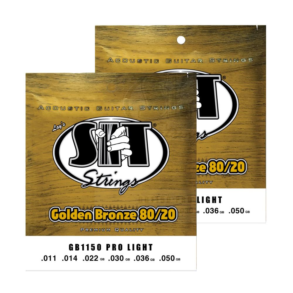 2SET　SIT　Bronze　STRINGS　GB1150TP　2セット　ストリングス　GOLDEN　島村楽器オンラインストア　BRONZE　PACK　Pro　80/20　アコースティックギター弦　SIT　Light　(011-050)