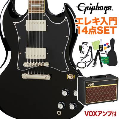 Epiphone SG Standard Ebony エレキギター 初心者14点セット VOXアンプ付き SG 【エピフォン】