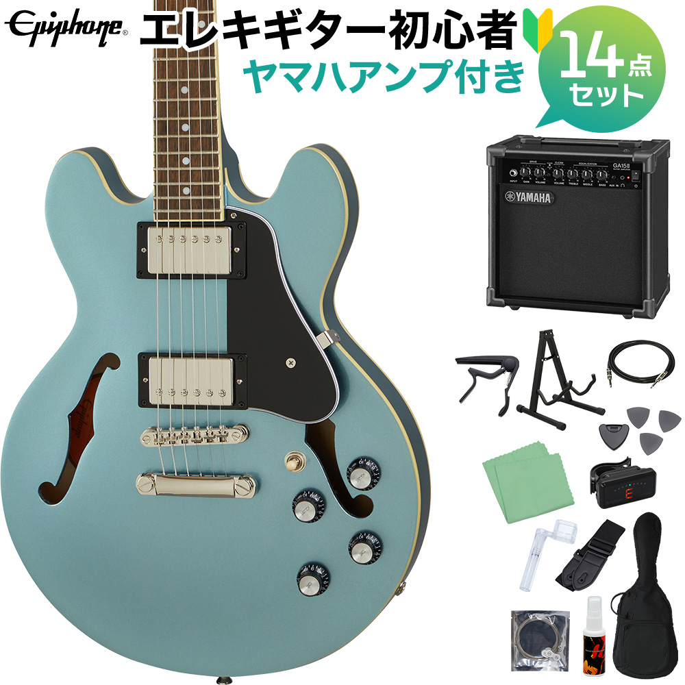 Epiphone ES-339 Pelham Blue エレキギター 初心者14点セット ヤマハ