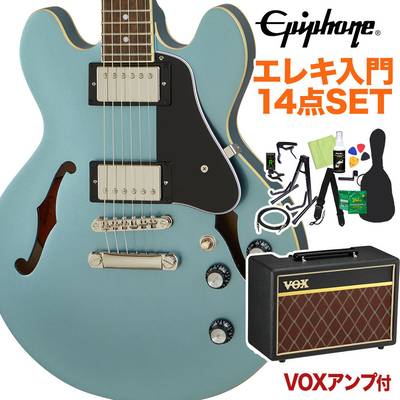 Epiphone ES-335 Vintage Sunburst エレキギター 初心者14点セット VOX 