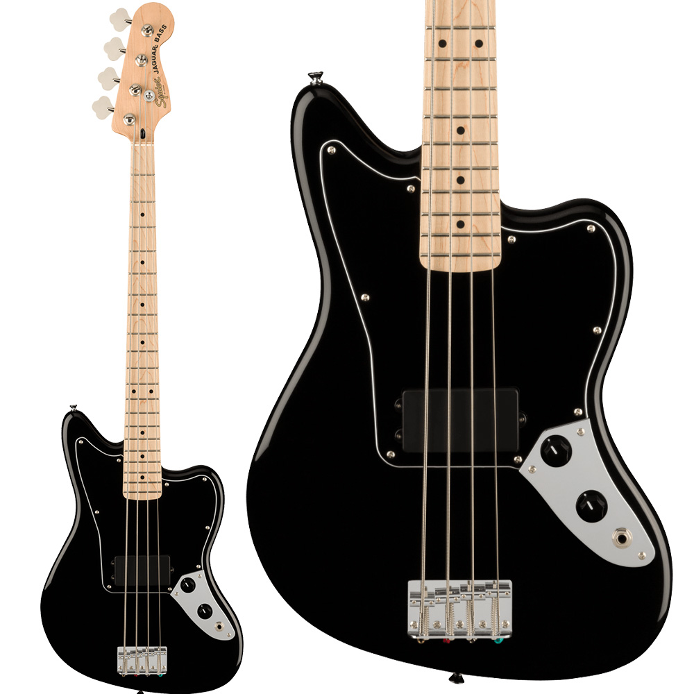 Squier by Fender スクワイヤー / スクワイア Affinity Series Jaguar Bass H Maple Fingerboard Black Pickguard Black エレキベース ジ