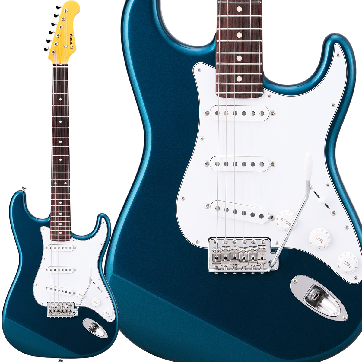 HISTORY HST-Standard DLB Dark Lake Placid Blue エレキギター 【ヒストリー Standard series】