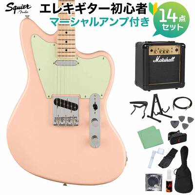 Squier by Fender Paranormal Offset Telecaster Maple Fingerboard Mint Pickguard Shell Pink エレキギター初心者14点セット【マーシャルアンプ付き】 スクワイヤー / スクワイア 