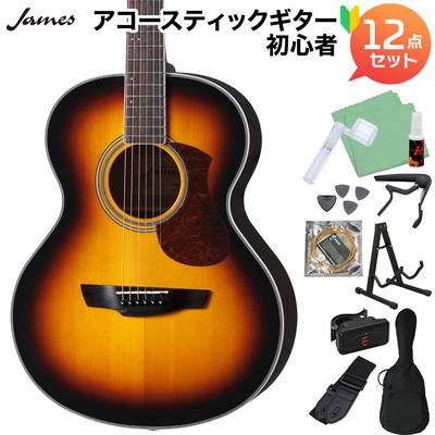 James J-300A BBT アコースティックギター初心者12点セット 【ジェームス】