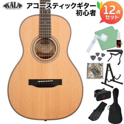 KALA KA-GTR-PLR アコースティックギター初心者12点セット パーラーギター カラ SOLID CEDER TOP PARLOR GUITAR