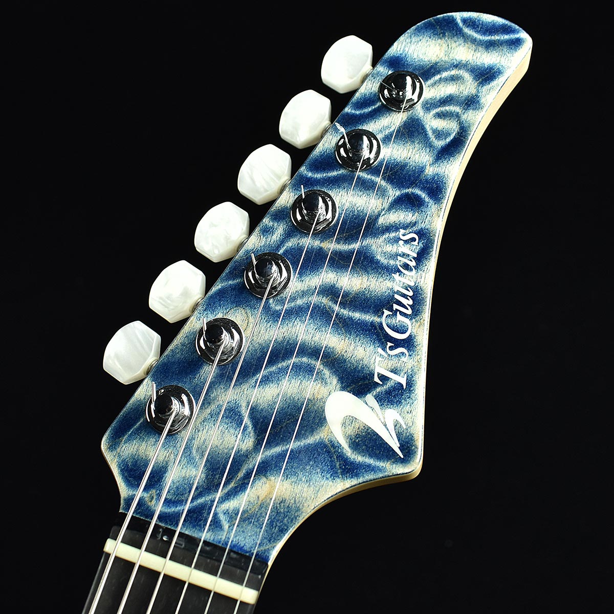 旧価格】 T's Guitars DST-Pro22 Quilt Top Trans Blue Denim S/N 