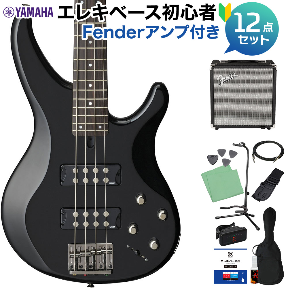 YAMAHA TRBX304 BL (ブラック) ベース 初心者12点セット 【Fender 