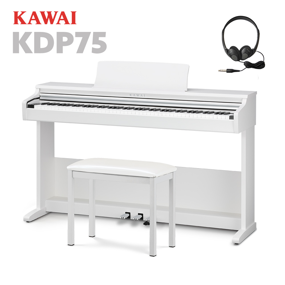 最大74％オフ！ KAWAI カワイ 電子ピアノ KDP120W ホワイトサテン