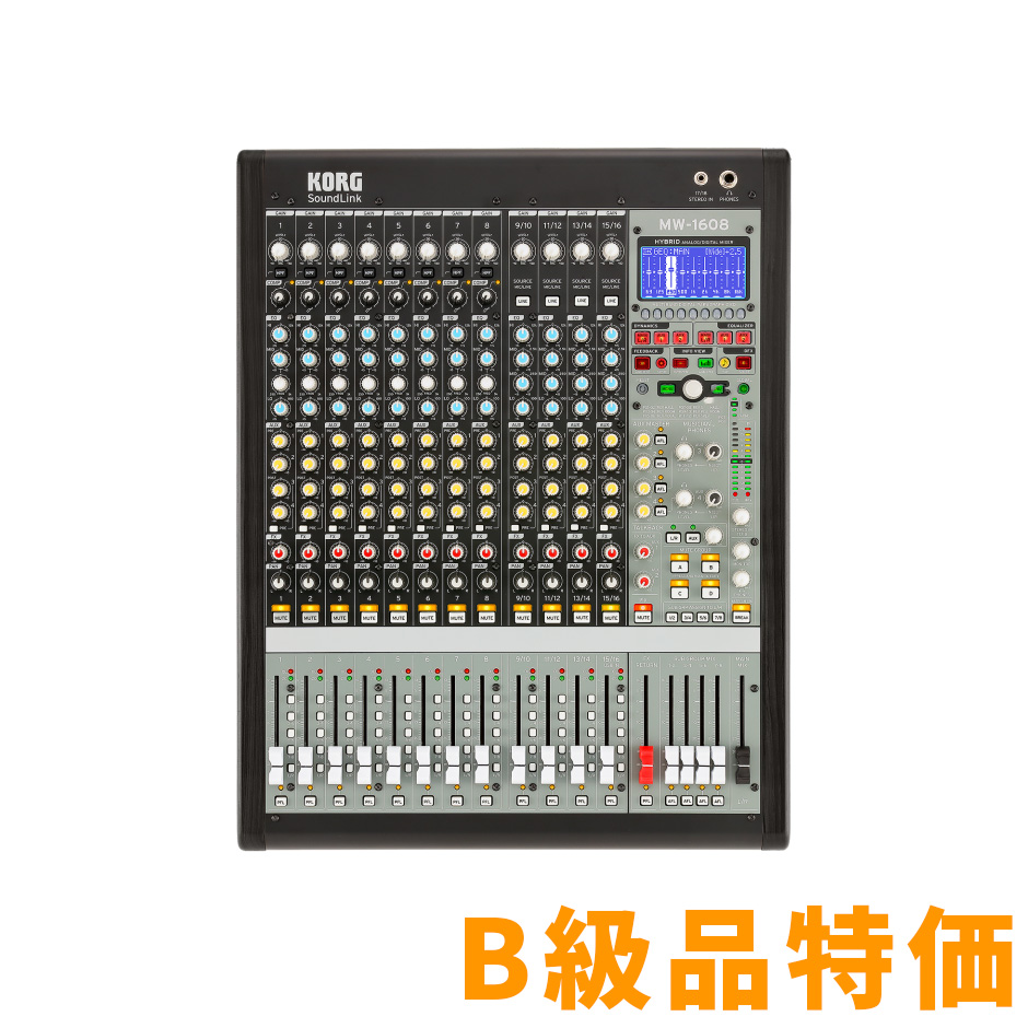 【B級品特価】KORG コルグ Soundlink MW-1608 B級品 16ch アナログミニコンソール