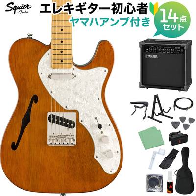 Squier by Fender Classic Vibe ’60s Telecaster Thinline Natural エレキギター初心者14点セット 【ヤマハアンプ付き】 テレキャスター スクワイヤー / スクワイア 