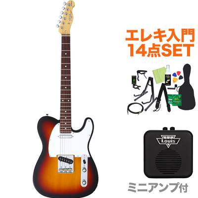 FUJIGEN JTL7 3TS エレキギター初心者14点セット 【ミニアンプ付き】 J-Classicシリーズ 【フジゲン】