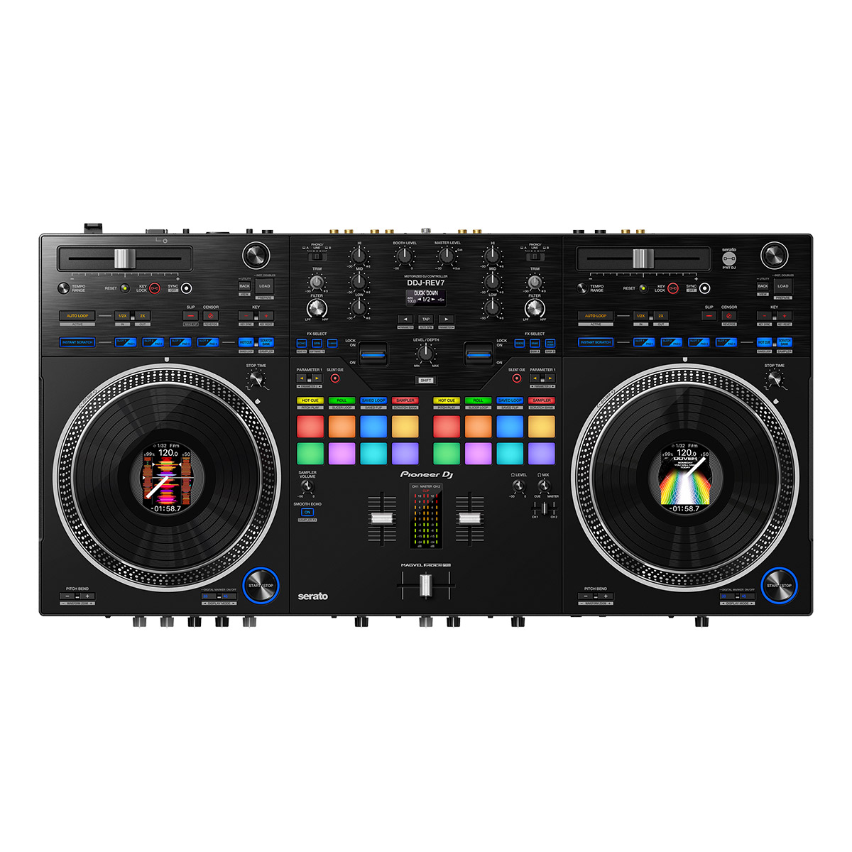 Pioneer DJ DDJ-REV7 (Black) Serato DJ Pro対応 スクラッチスタイル 2ch DJコントローラー 【パイオニア】