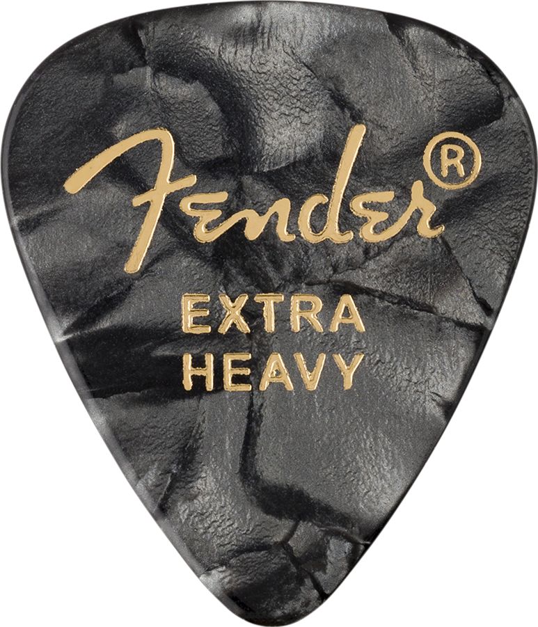 Fender 351 Black Moto Extra Heavy ピック 12枚セット エクストラ