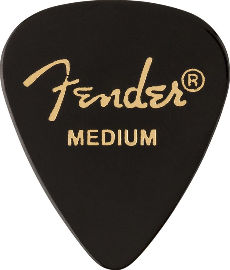 Fender 351 Black Medium ピック 12枚セット ティアドロップ ミディアム セルロイド フェンダー 島村楽器オンラインストア