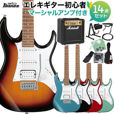 Gio Ibanez GRX40 エレキギター初心者14点セット【マーシャルアンプ