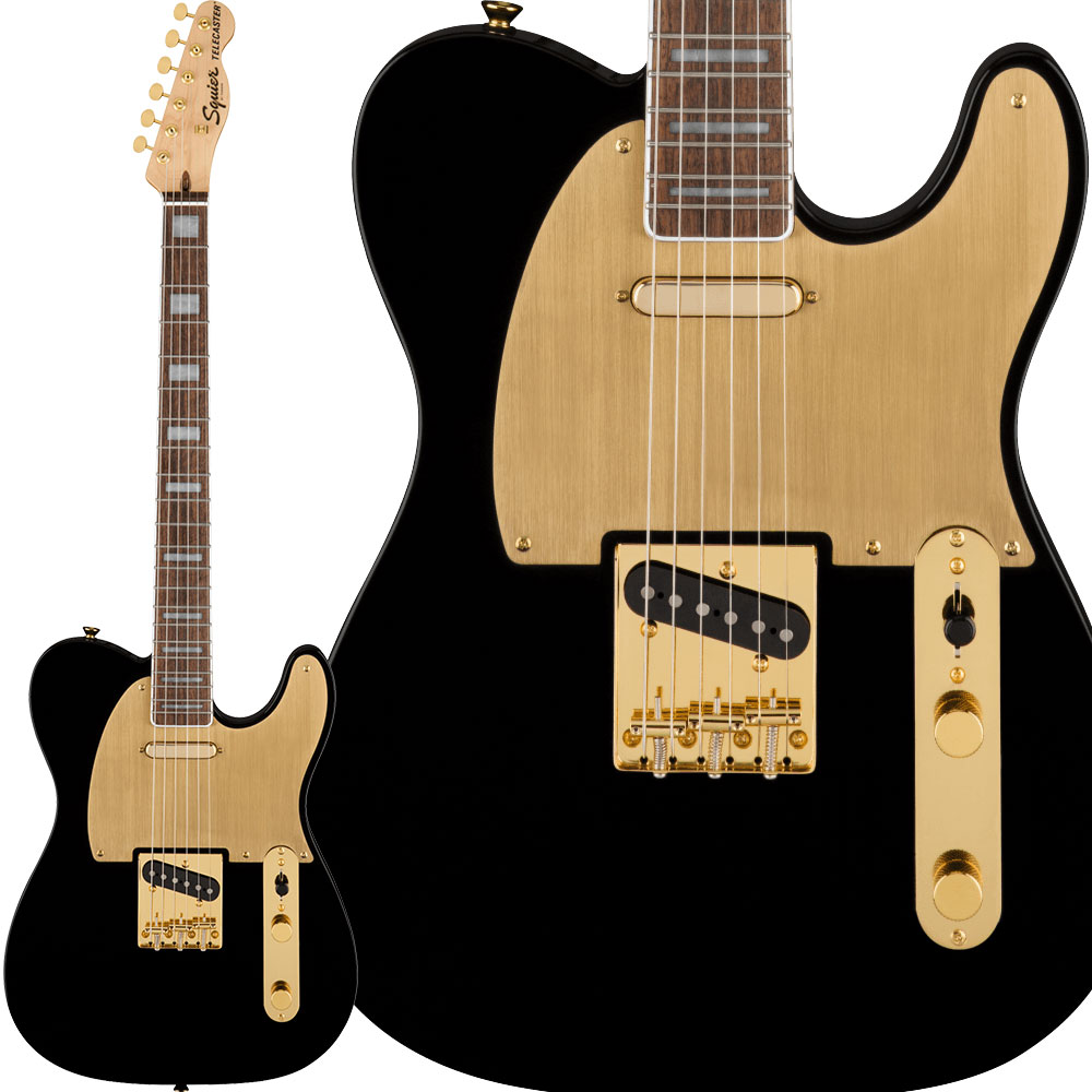 Squier by Fender 40th Anniversary Telecaster Gold Edition Black 