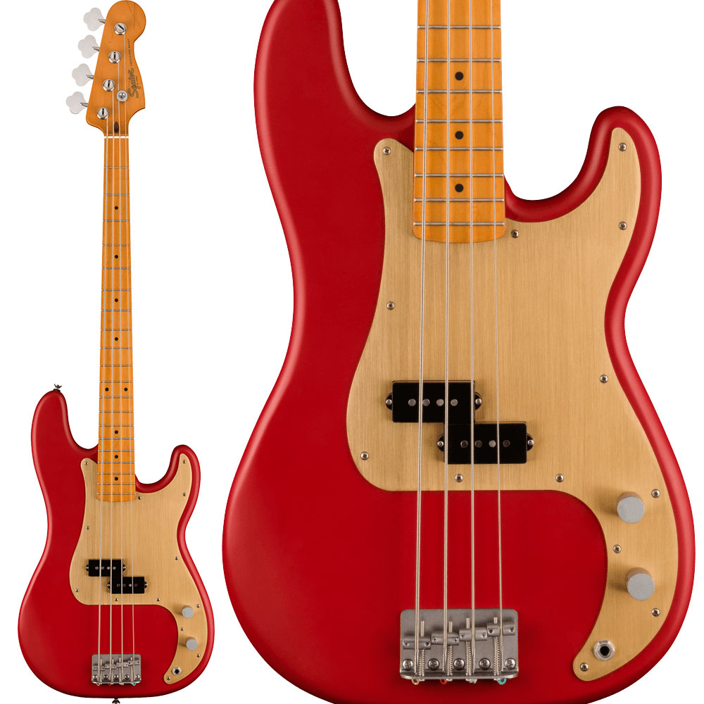 Squier by Fender スクワイヤー エレキベース 40th Anniversary Precision Bass Vintage Edition Satin Dakota Red