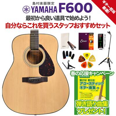 YAMAHA F600 アコースティックギター 初心者12点セット アコギ入門 