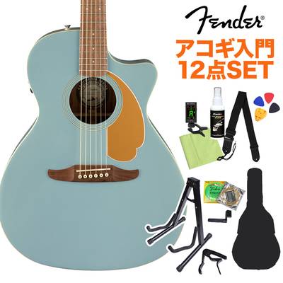 Fender Newporter Player Ice Blue Satin アコースティックギター初心者12点セット エレアコ 【フェンダー】