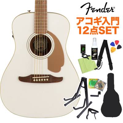 Fender Malibu Player Arctic Gold アコースティックギター初心者12点セット エレアコ 【フェンダー】