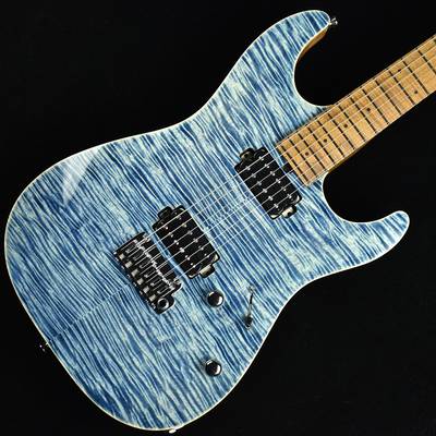 T's Guitars DST-DX22 Roasted Flame Maple Trans Blue Denim　S/N：032561 【ローステッドメイプル】 ティーズギター 【選定材オーダー品】【未展示品】