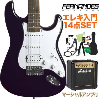 FERNANDES LE-1Z/L BLK SSH エレキギター 初心者14点セット