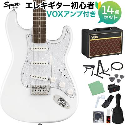 Squier by Fender FSR Affinity Stratocaster White Pearl Surf Green 