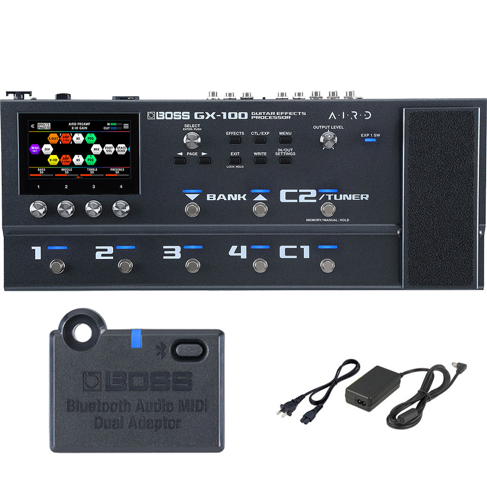 BOSS GX-100 専用BluetoothアダプターBT-DUALセット マルチエフェクター ACアダプター同梱 ボス Guitar  Effects Processor 島村楽器オンラインストア