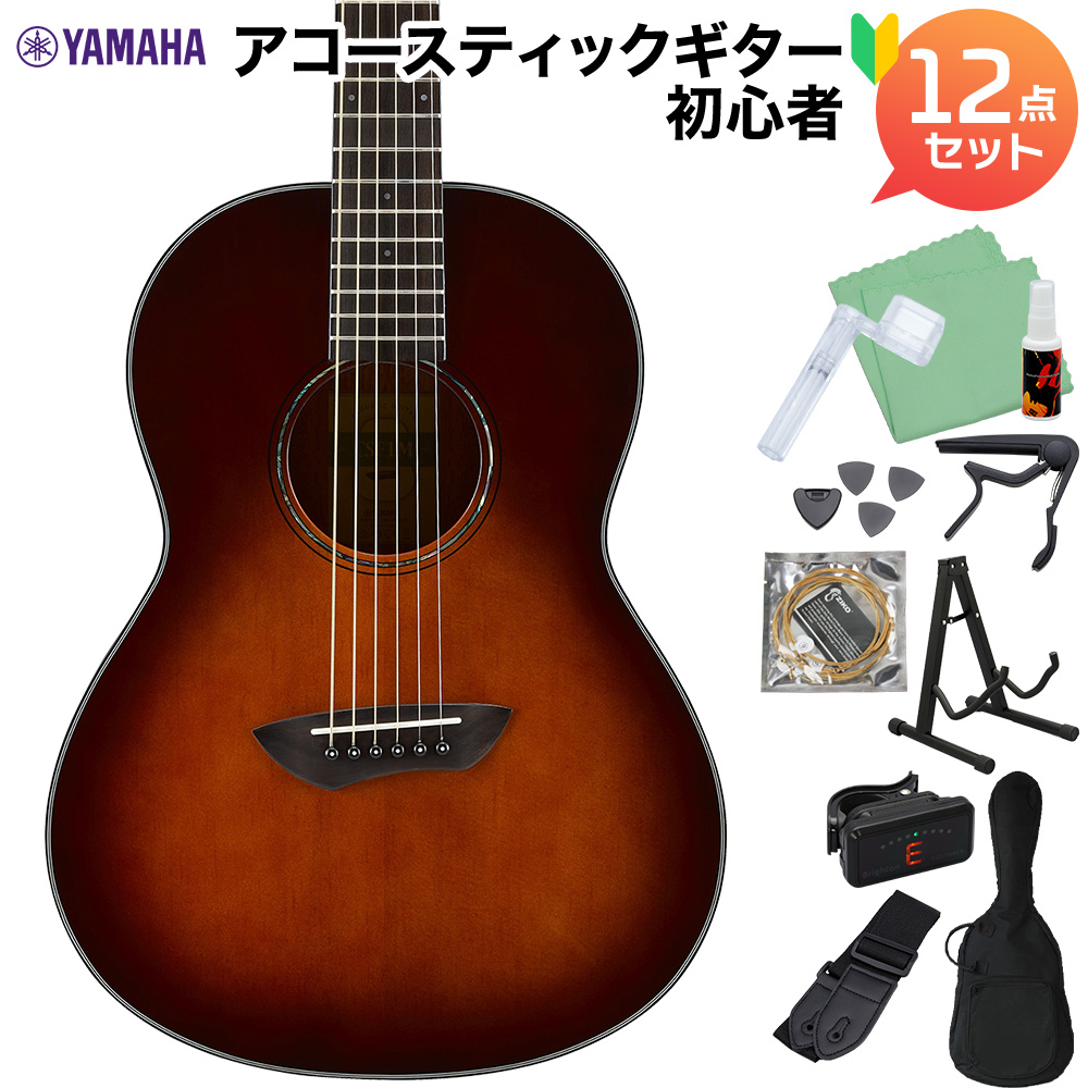 YAMAHA アコースティック ギター トップ単板 ケース付 初心者最適 ヤマハ-