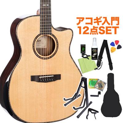 Cort GA PF Bevel Natural Glossy アコースティックギター初心者12点セット アコースティックギター 【コルト】