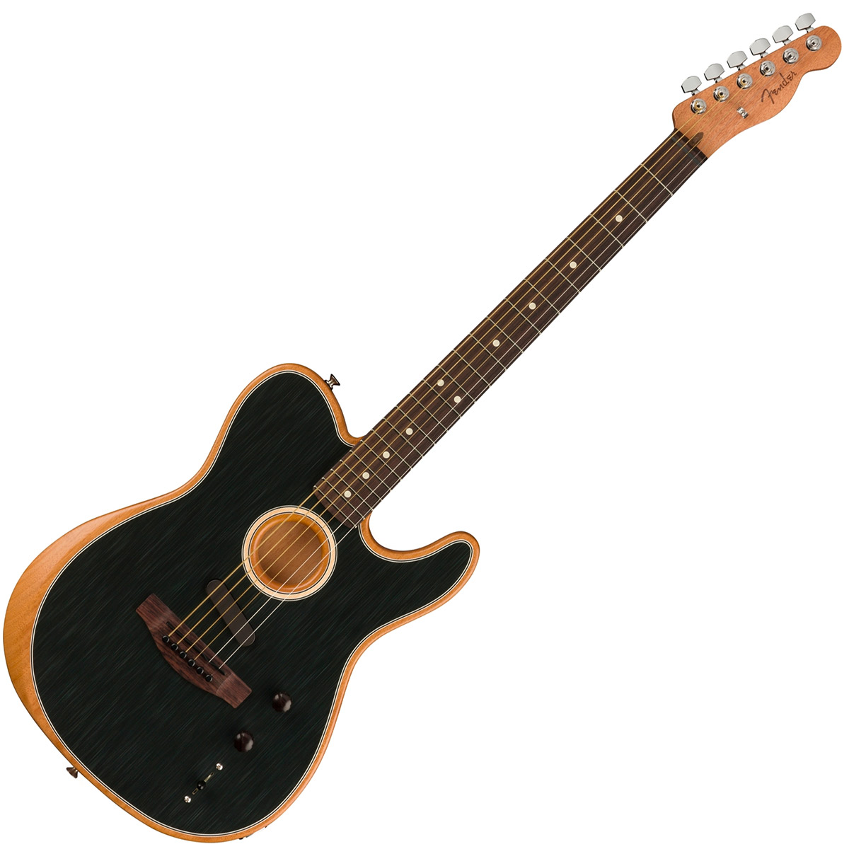 Fender ACOUSTASONIC PLAYER TELECASTER BK Brushed Black エレアコ 
