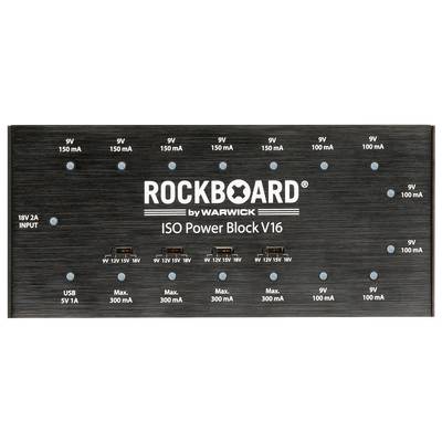 [数量限定特価] ROCKBOARD ISO Power Block V16 エフェクター用パワーサプライ 【最大15台対応】【9V×8/18V×2】 ロックボード 