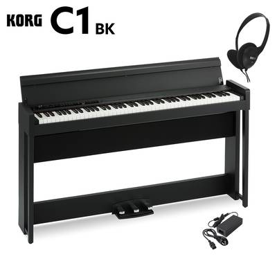KORG C1 BK ブラック 電子ピアノ／スタイリッシュ 【コルグ 88鍵盤】