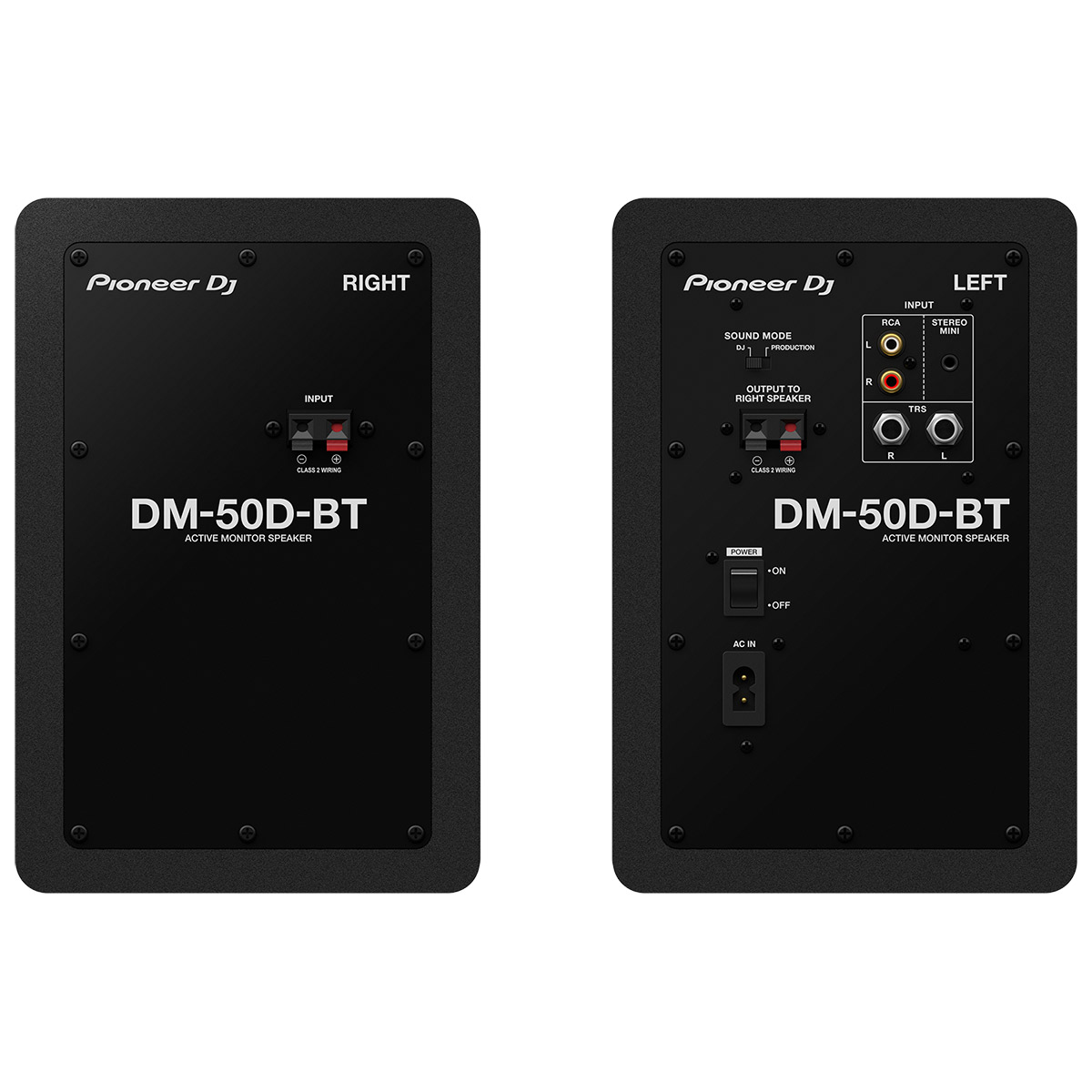 Pioneer DJ DM-50D-BT (Black) モニタースピーカー Bluetoothスピーカー ワイヤレススピーカー [ペア] 2台  パイオニア DM50DBT