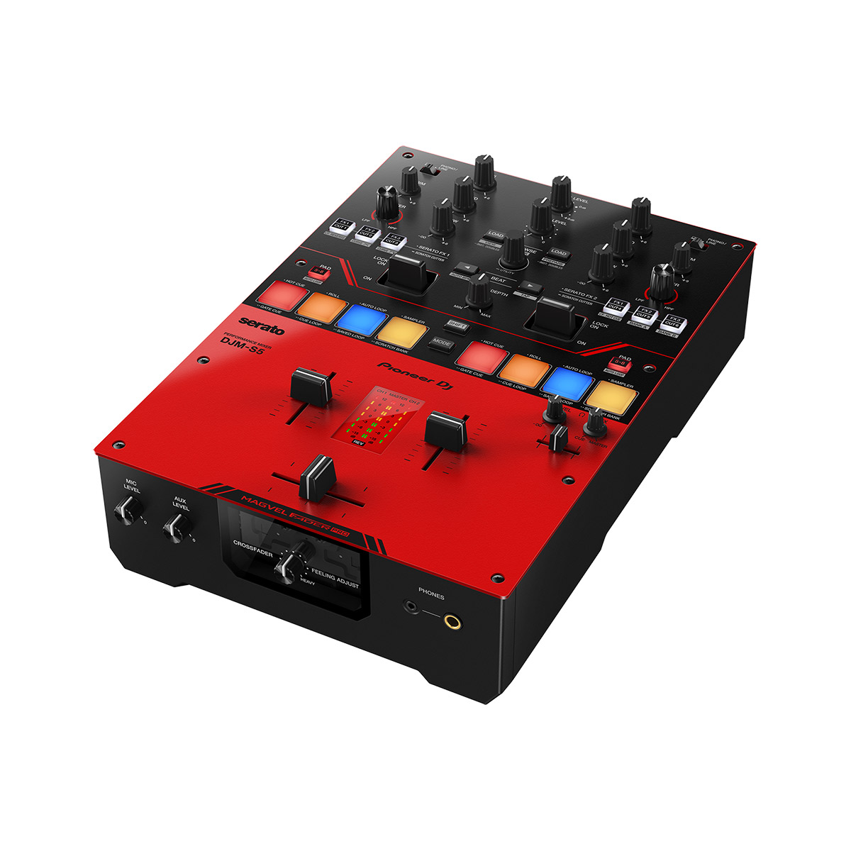 Pioneer DJ DJM-S5 (Gloss red) 2ch DJミキサー スクラッチスタイル 