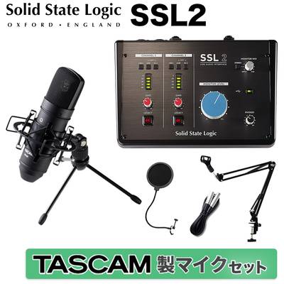 Solid State Logic SSL2 TASCAM TM-80(B) 高音質配信 録音セット コンデンサーマイク 【ソリッドステートロジック】