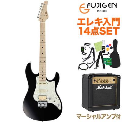 FUJIGEN BOS2-M/02 BK エレキギター初心者14点セット【マーシャルアンプ付き】 【フジゲン】