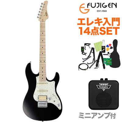 FUJIGEN BOS2-M/02 BK エレキギター初心者14点セット 【ミニアンプ付き】 【フジゲン】