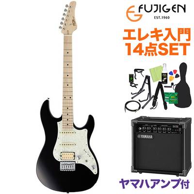 FUJIGEN BOS2-M/02 BK エレキギター初心者14点セット 【ヤマハアンプ付き】 【フジゲン】