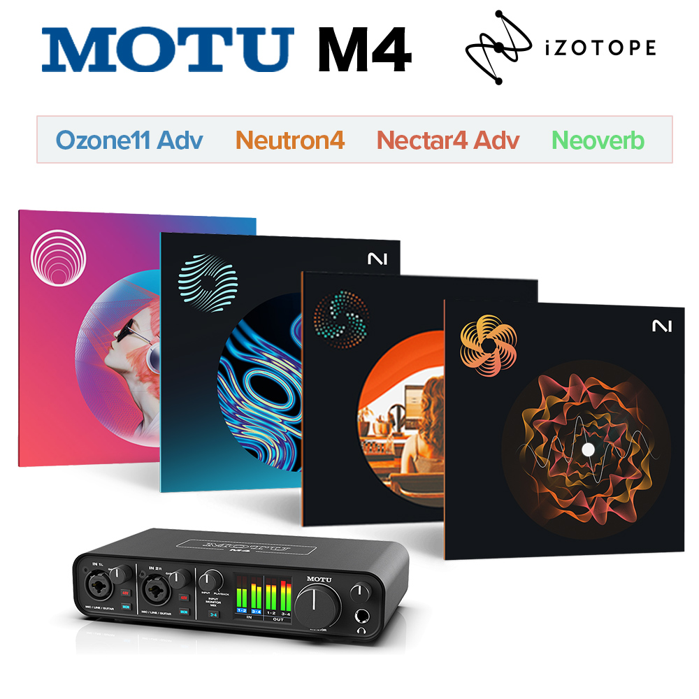 MOTU M4 4x4 USB-C オーディオインターフェース