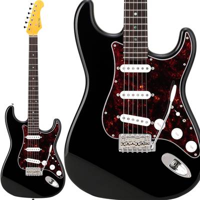 【純国産ギター】 HISTORY HST-Advanced Black エレキギター ストラトタイプ ヒストリー 3年保証 日本製