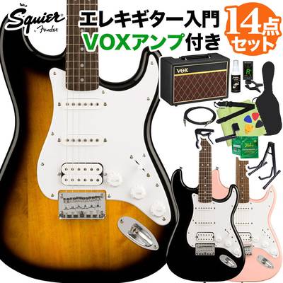 Squier by Fender Bullet Stratocaster HT HSS エレキギター 初心者14点セット【VOXアンプ付き】 ストラトキャスター 【スクワイヤー / スクワイア】