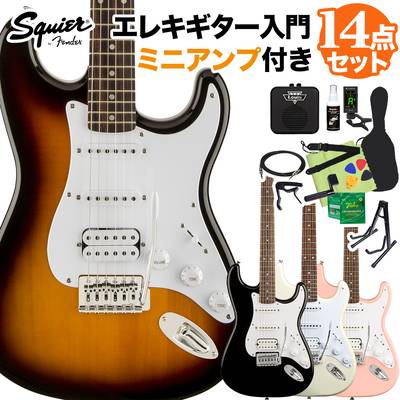 Squier by Fender Bullet Stratocaster HSS エレキギター初心者14点セット 【ミニアンプ付き】 【スクワイヤー / スクワイア】
